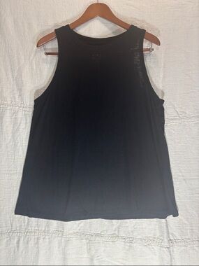 Maurices Black Ribbed Tank with High Neck
